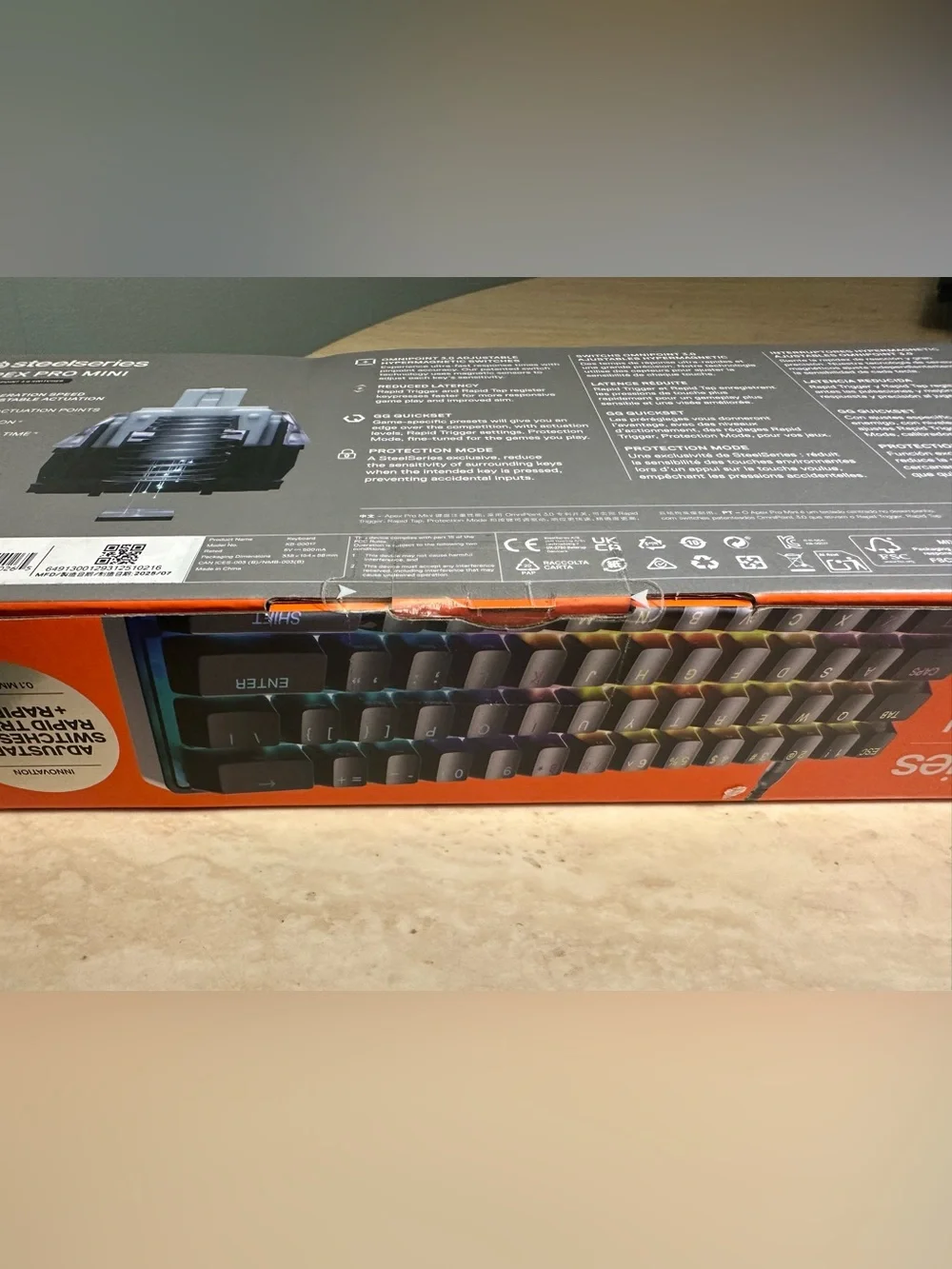 SteelSeries Apex Pro Mini Gen 3 Keyboard OmniPoint 3.0 Magnetic Switches SEALED